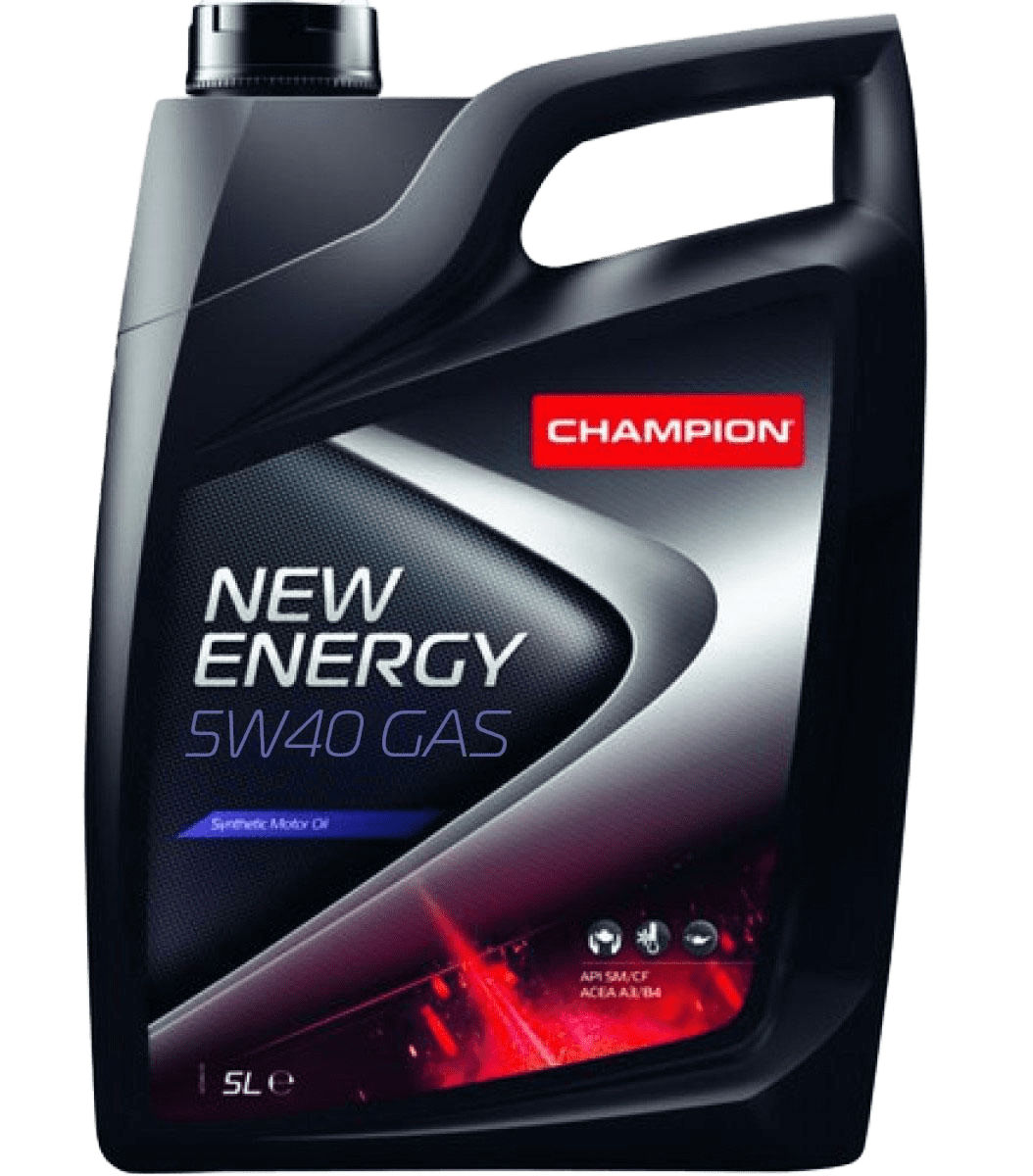 Моторное масло Champion New Energy 5W40 GAS, 5л